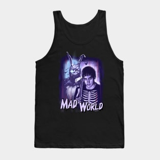 Mad World T-shirt by BwanaDevilart Tank Top